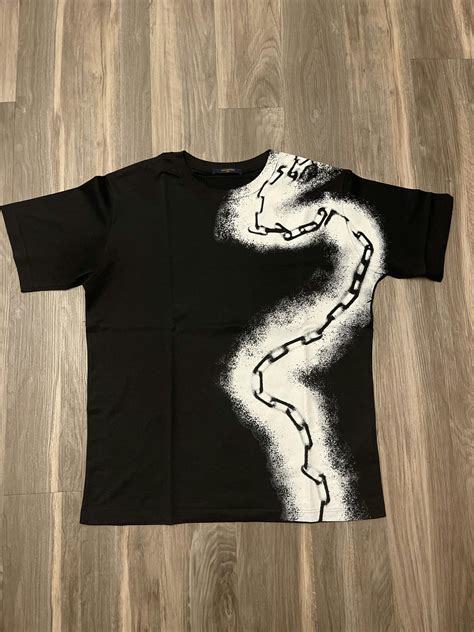 louis vuitton spray paint t shirt|Louis Vuitton Louis Vuitton Spray Paint Chain Link T .